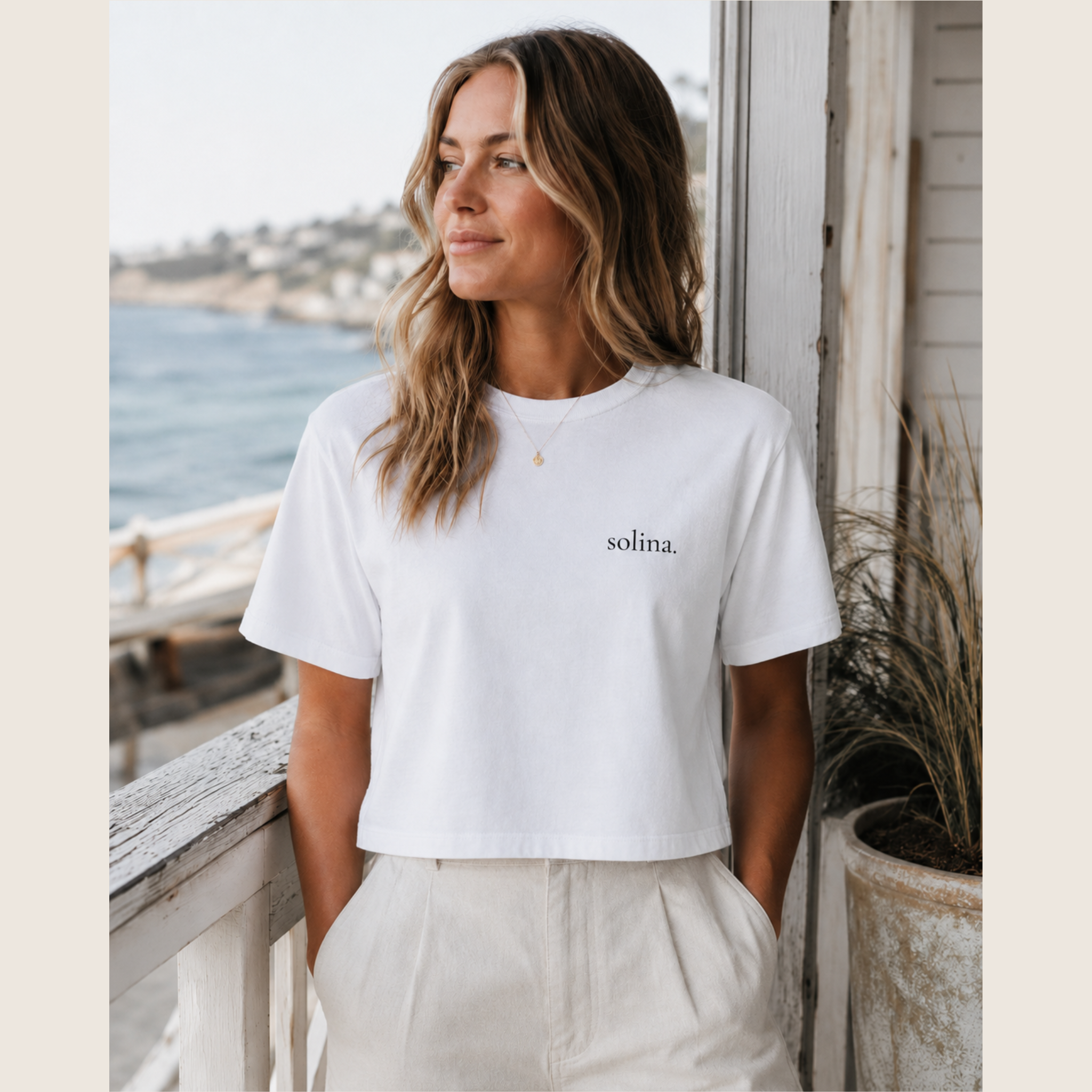 solina. - women's boxy tee