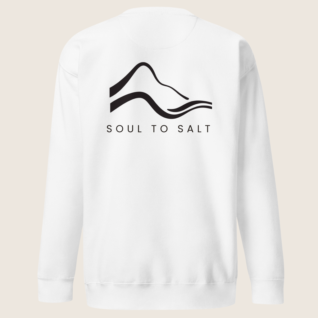 somewhere between — sweatshirt